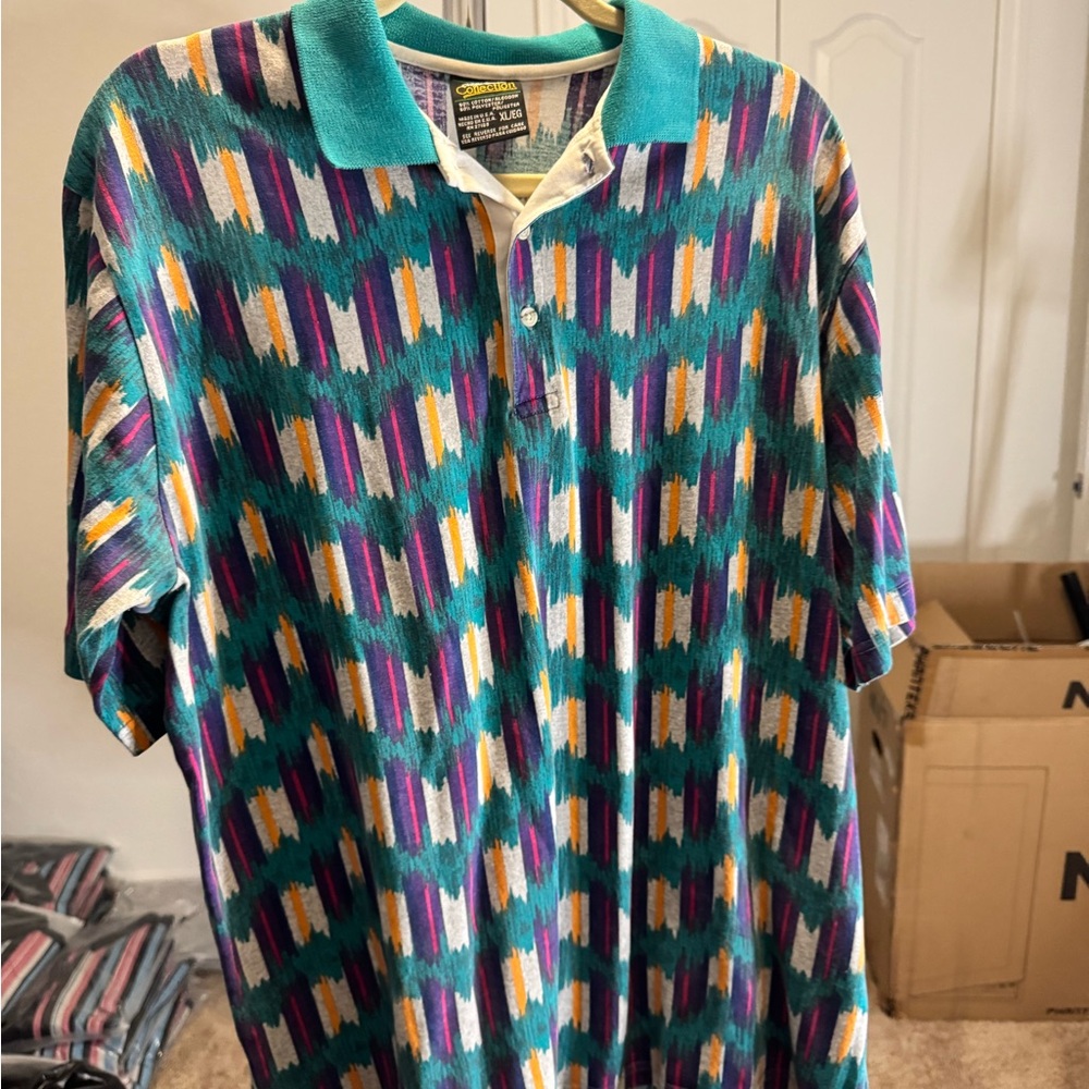 Multicolor Patterned Men's Shirt